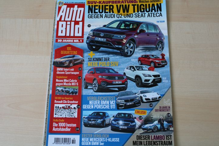 Deckblatt Auto Bild (10/2016)